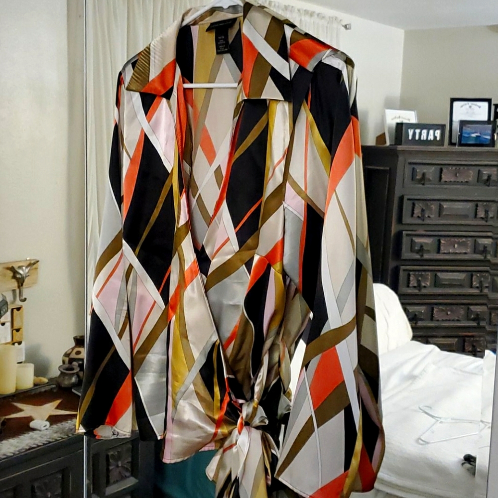 Gorgeous Silky Wrap Blouse